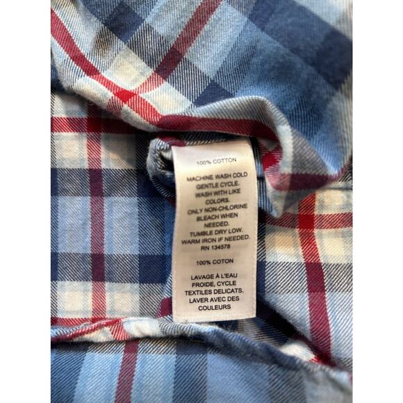 Vineyard Vines Boys' Flannel Whale Shirt, Size 16 - Picture 4 of 7